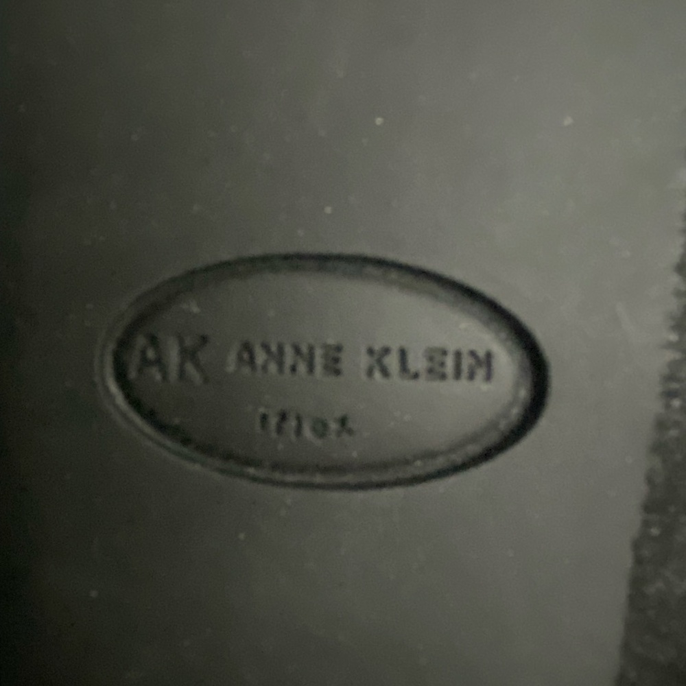 Anne Klein Black Leather and Fabric Boot - Picture 10 of 11